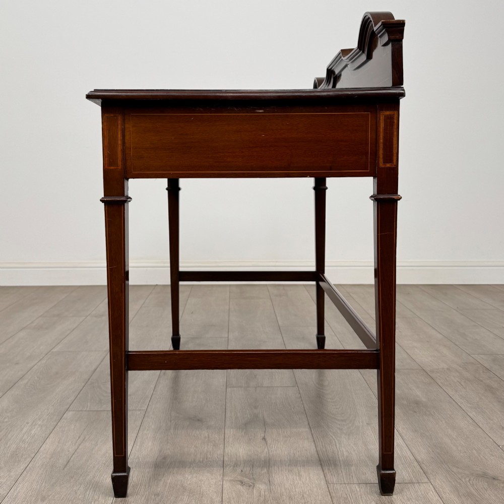 Antique 20th Century Edwardian Writing Table In Mahogany View III