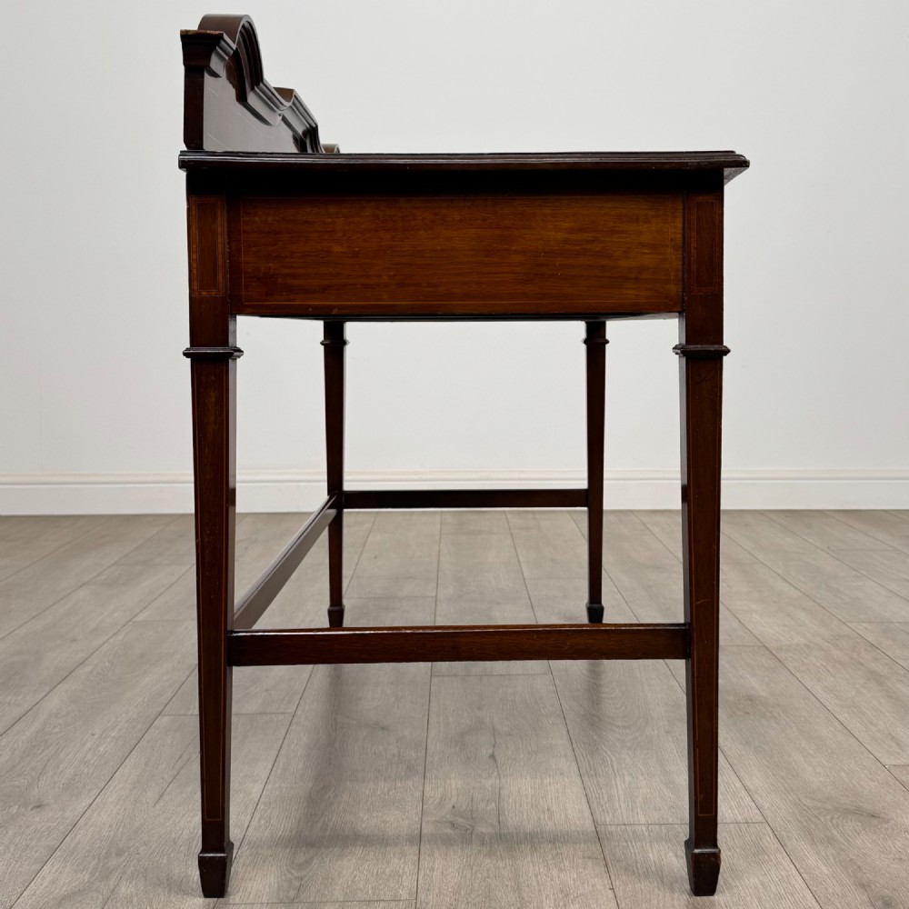 Antique 20th Century Edwardian Writing Table In Mahogany View VII