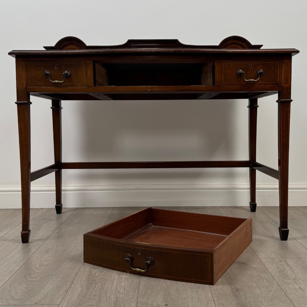 Antique 20th Century Edwardian Writing Table In Mahogany View X
