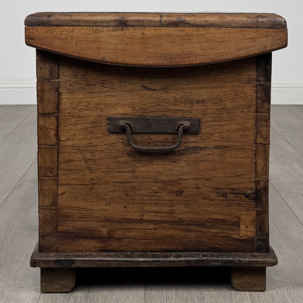 Antique 19th Century Victorian Hardwood Blanket Box View III