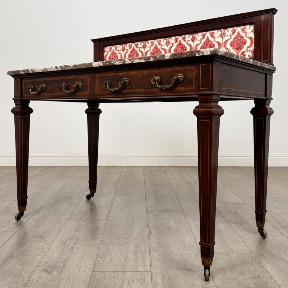 Antique 20th Century Edwardian Washstand In Mahogany View II