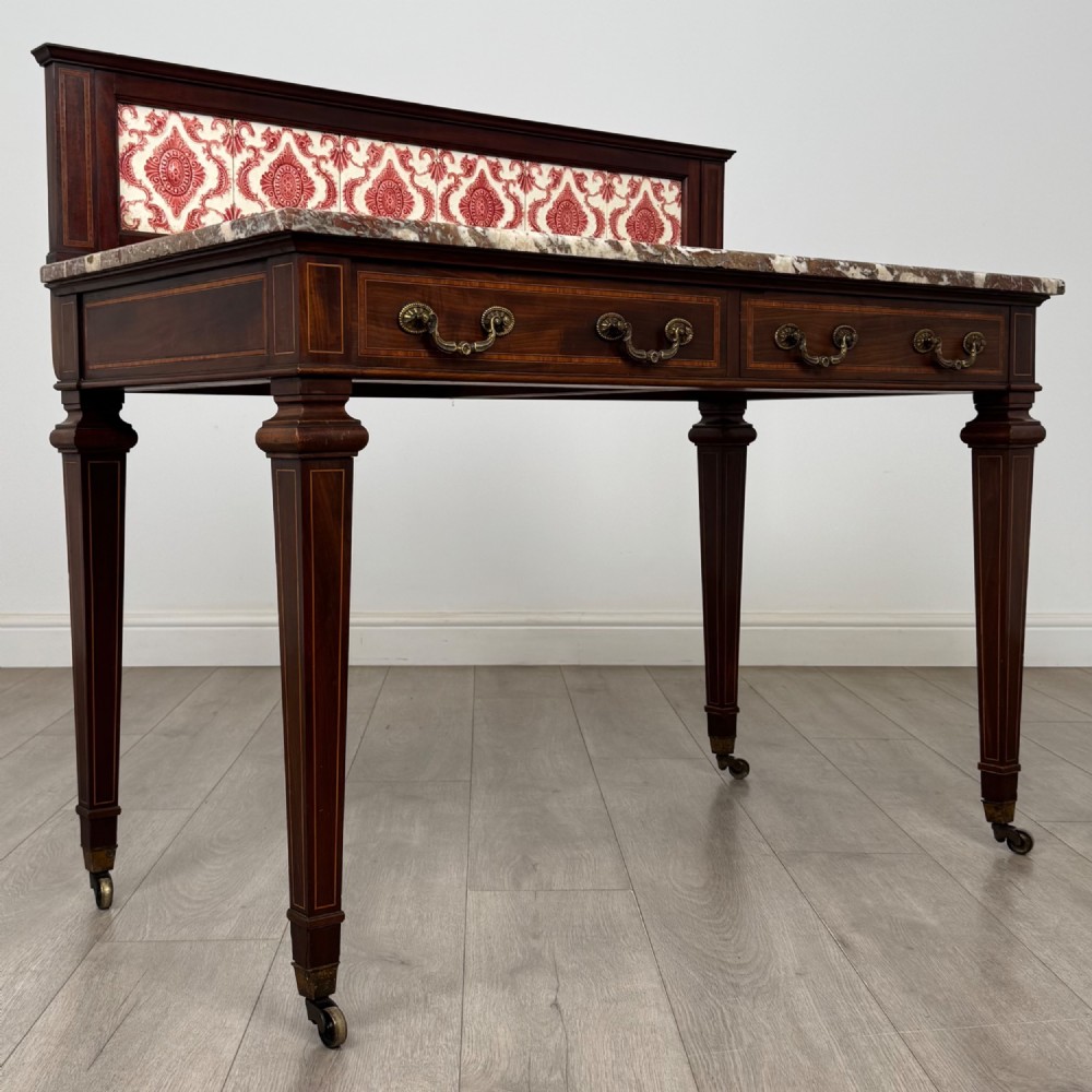 Antique 20th Century Edwardian Washstand In Mahogany View VIII