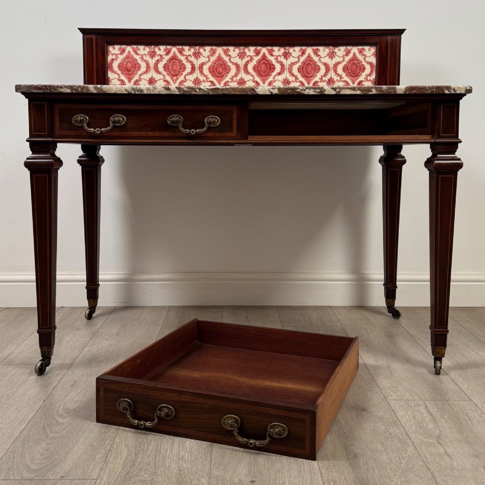 Antique 20th Century Edwardian Washstand In Mahogany View X