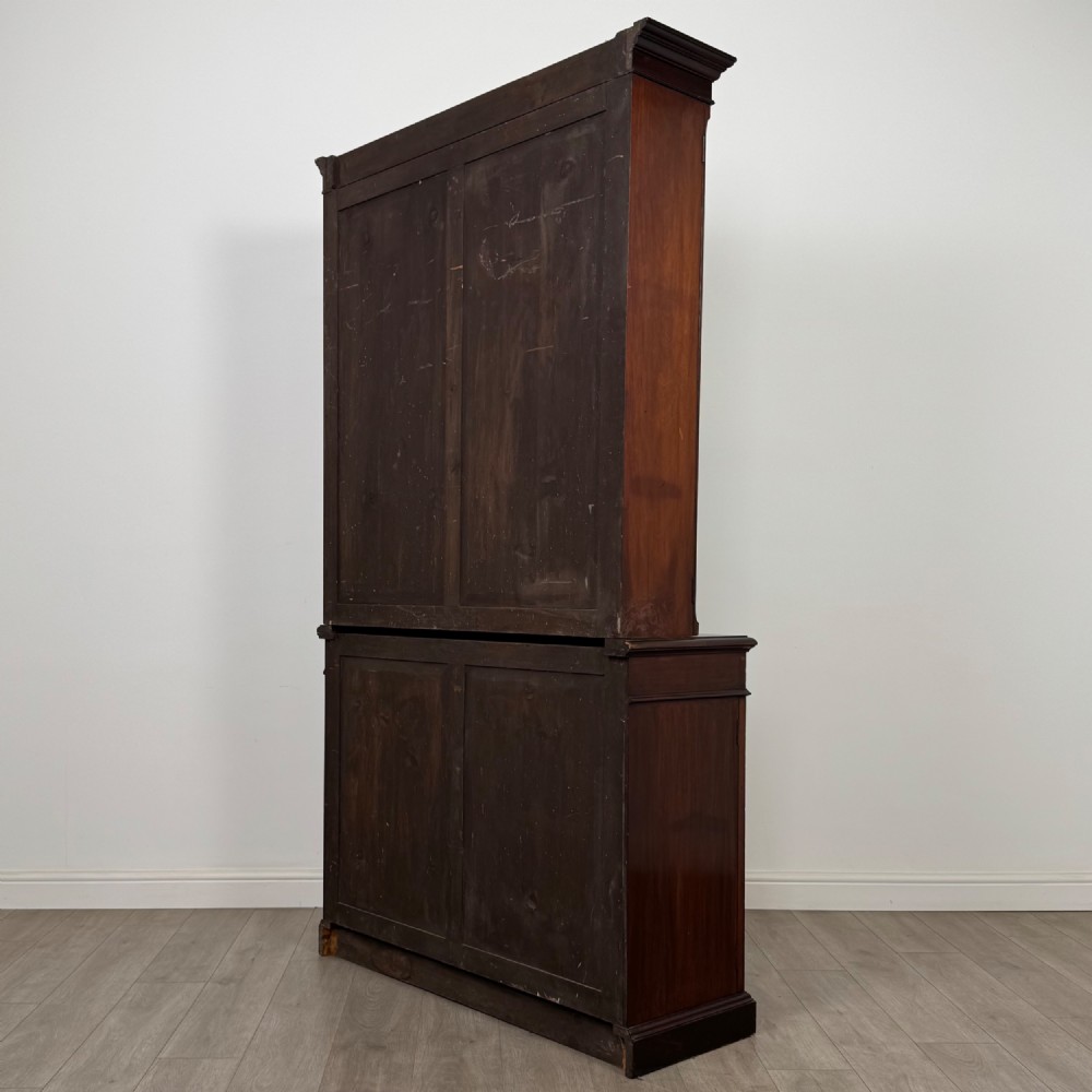 Antique 19th Century Glazed Bookcase In Mahogany View VIII