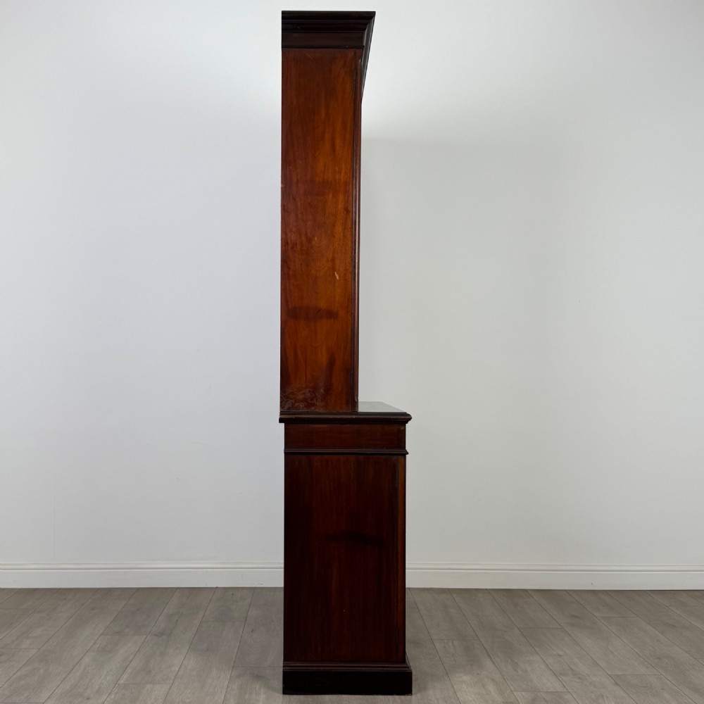 Antique 19th Century Glazed Bookcase In Mahogany View IX