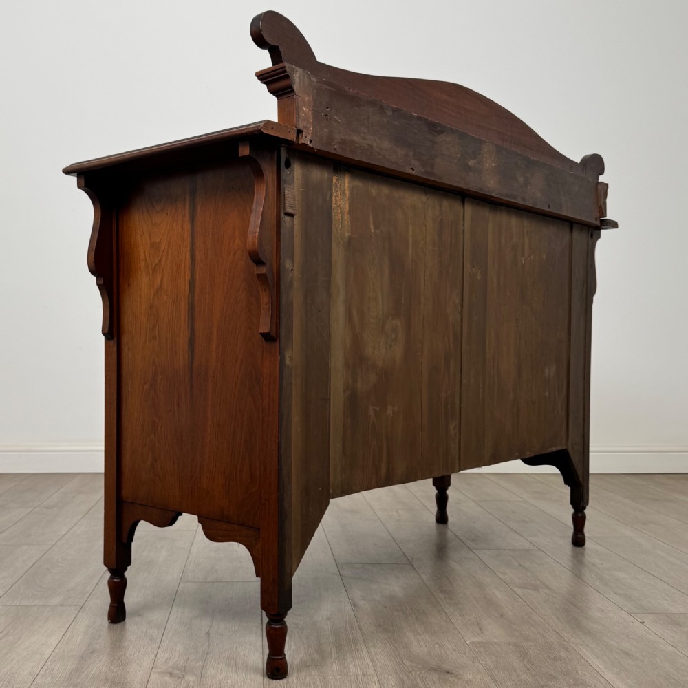 Antique 20th Century Edwardian Sideboard In Walnut View V