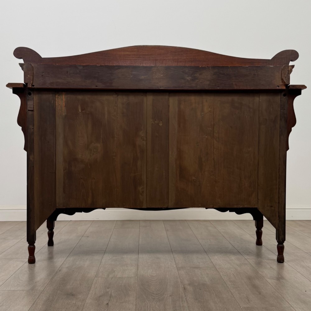 Antique 20th Century Edwardian Sideboard In Walnut View VI