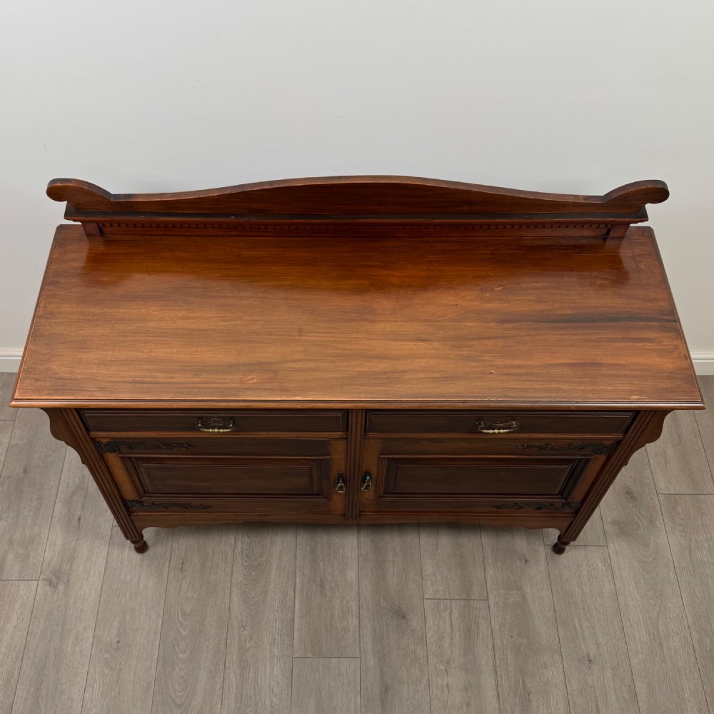 Antique 20th Century Edwardian Sideboard In Walnut View X