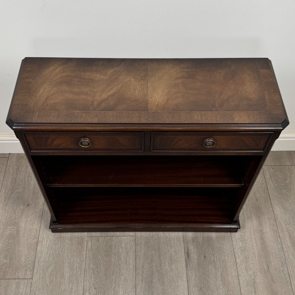 Antique 20th Century Small Open Bookcase In Mahogany View X