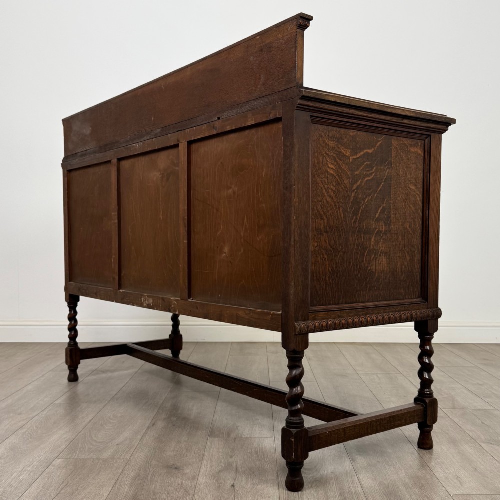 Antique 20th Century Edwardian Sideboard In Oak View VII