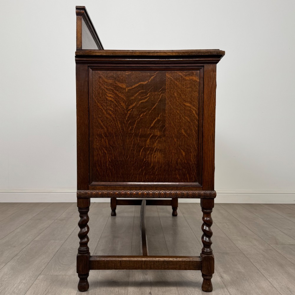 Antique 20th Century Edwardian Sideboard In Oak View VIII