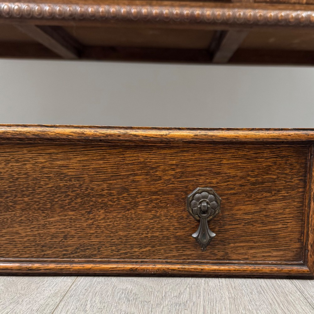 Antique 20th Century Edwardian Sideboard In Oak View XII