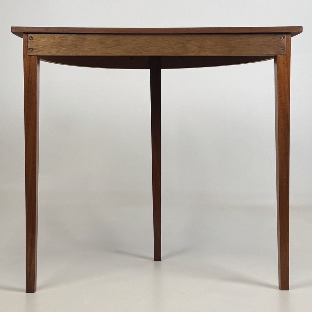 Antique 20th Century Demi Lune Side Table In Mahogany View V