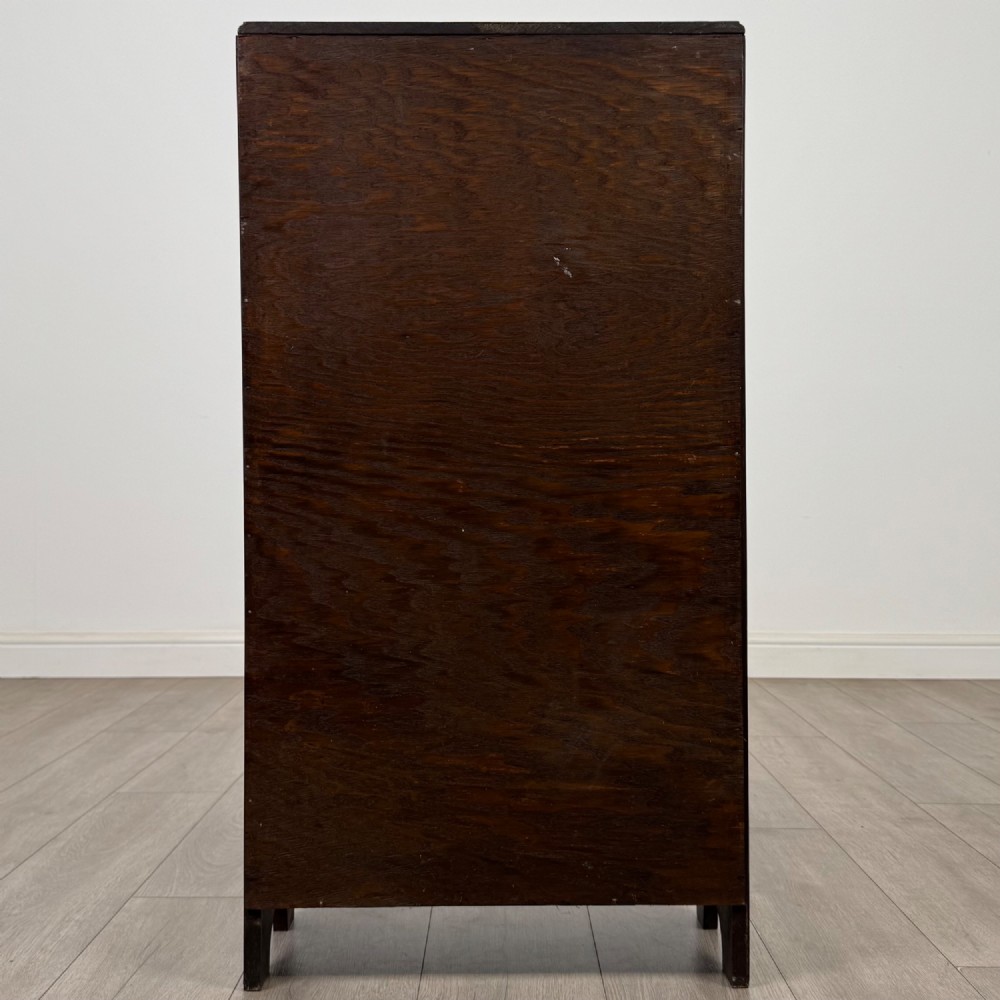 Antique 20th Century Small Open Bookcase In Oak View VI