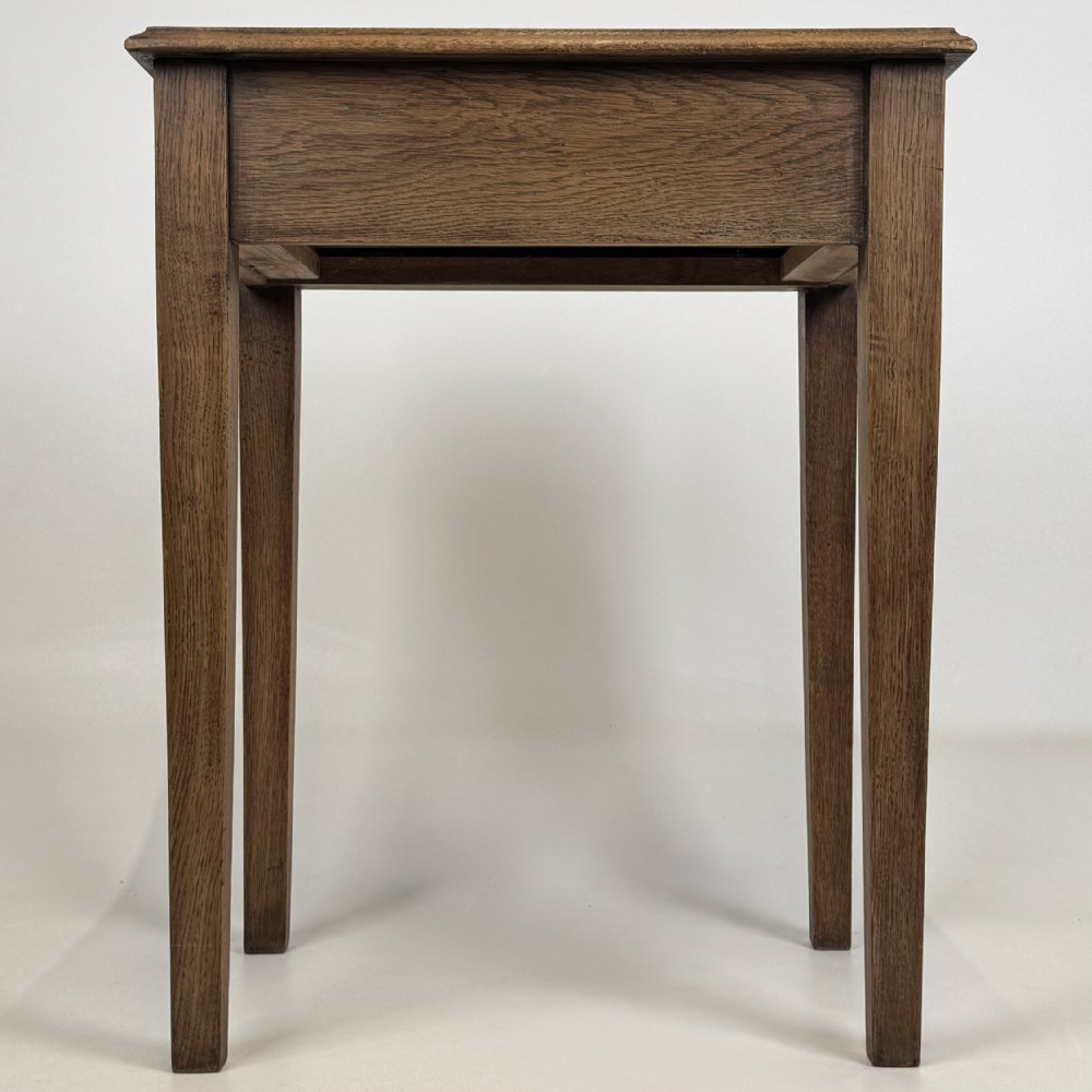 Antique 20th Century Good Quality Side Table In Oak View V