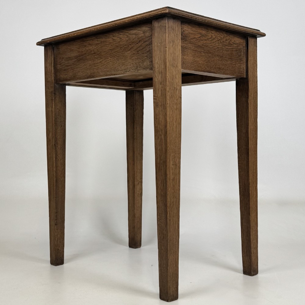Antique 20th Century Good Quality Side Table In Oak View VI