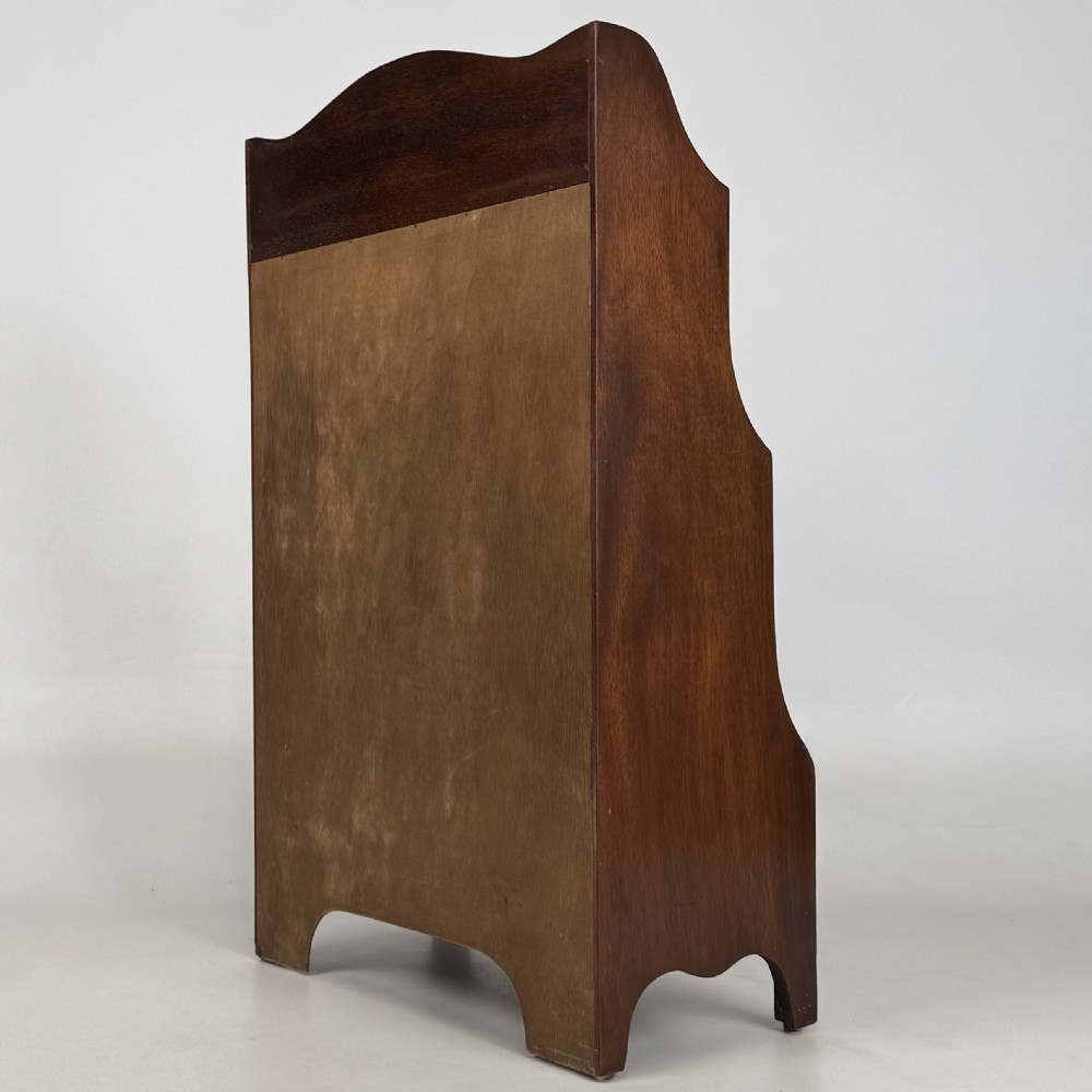 Antique 20th Century Small Open Bookcase In Mahogany View VII