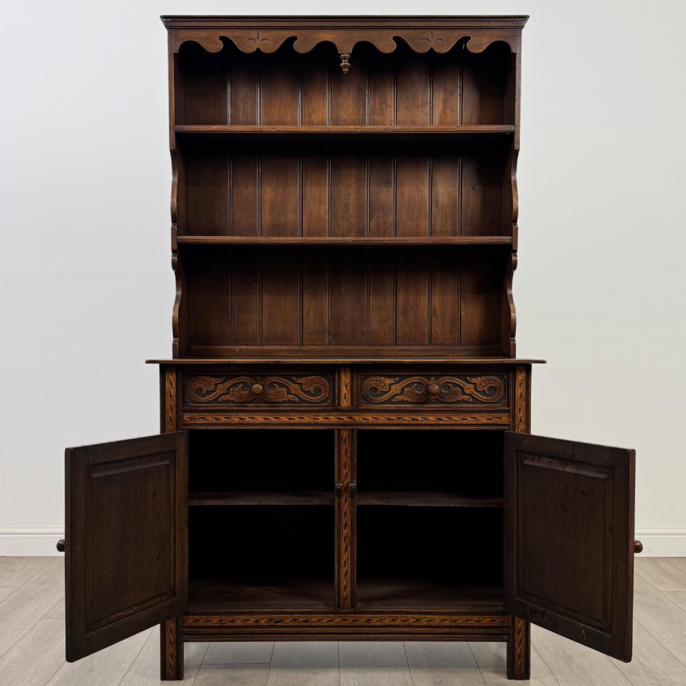 Antique 20th Century Fine Quality Welsh Dresser In Oak View II