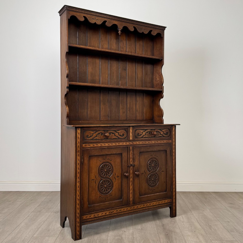 Antique 20th Century Fine Quality Welsh Dresser In Oak View IX