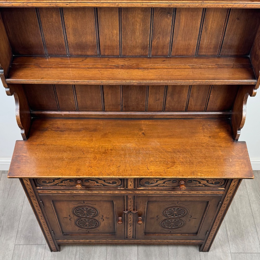 Antique 20th Century Fine Quality Welsh Dresser In Oak View X