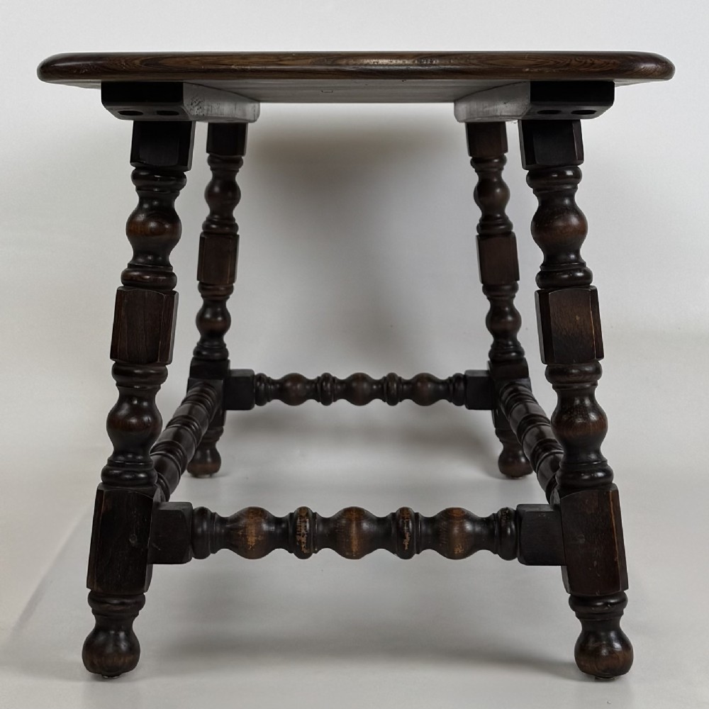 Antique 20th Century Small Coffee Table In Elm View II