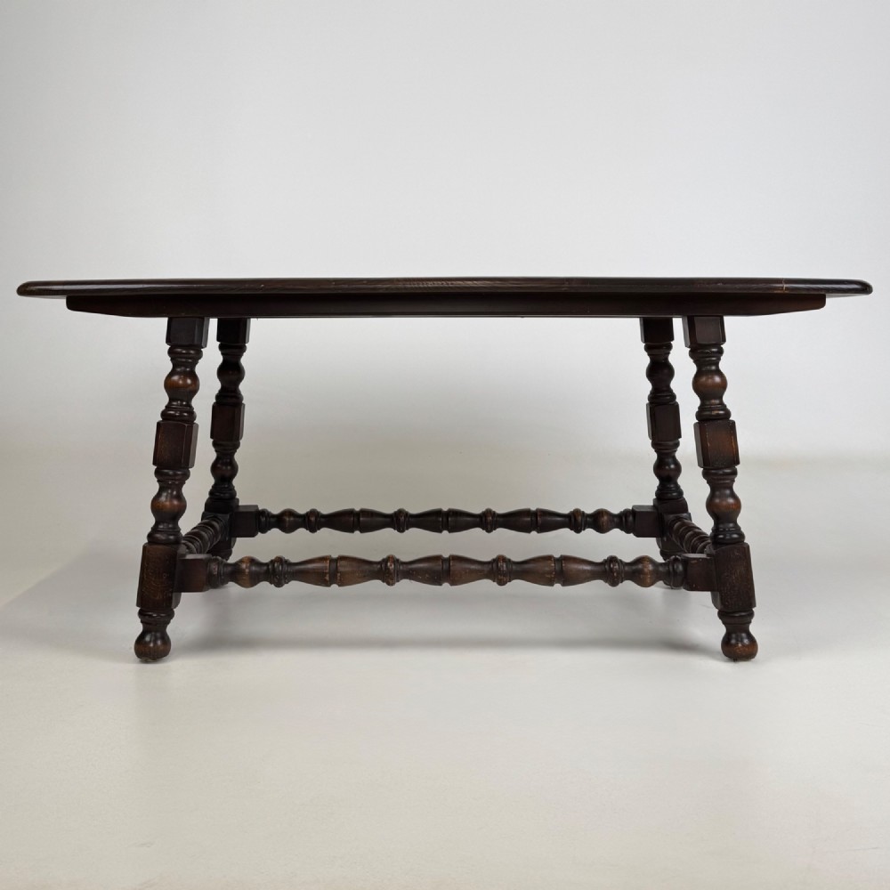 Antique 20th Century Small Coffee Table In Elm View V
