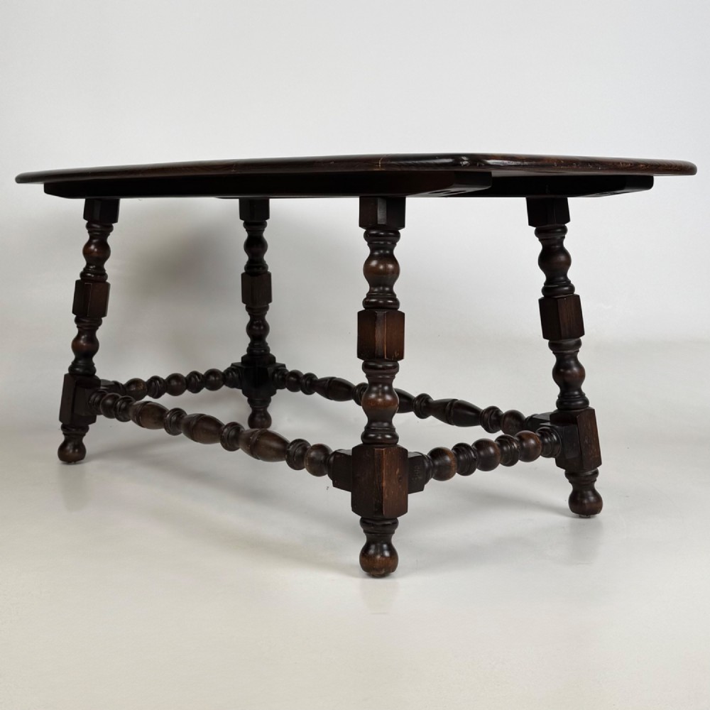 Antique 20th Century Small Coffee Table In Elm View VI