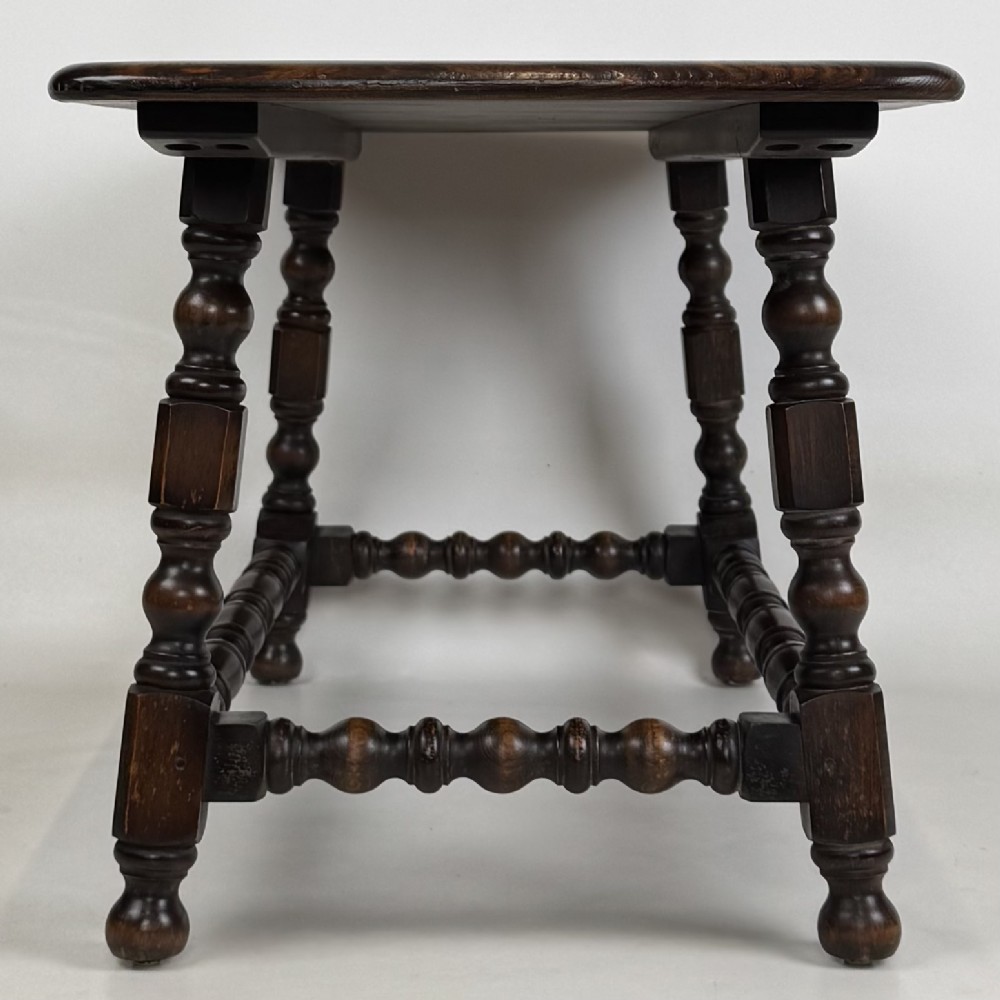 Antique 20th Century Small Coffee Table In Elm View VII