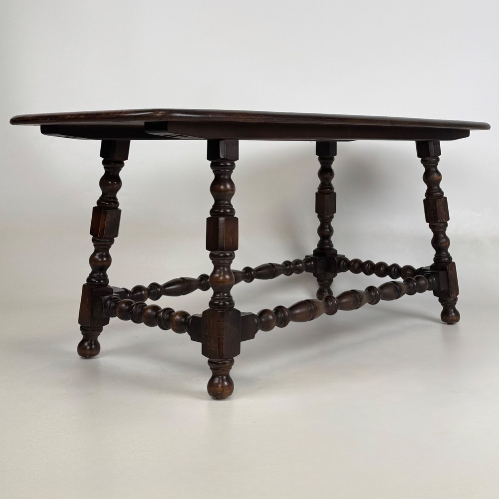 Antique 20th Century Small Coffee Table In Elm View VIII