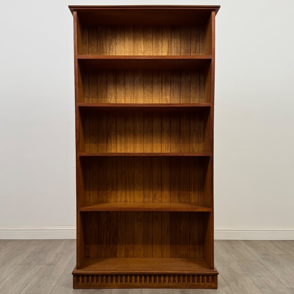 Antique 20th Century Large Open Bookcase In Walnut View II