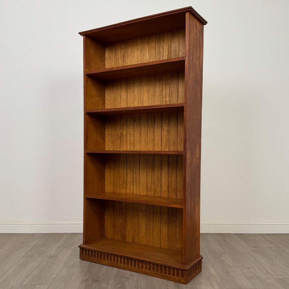 Antique 20th Century Large Open Bookcase In Walnut View III