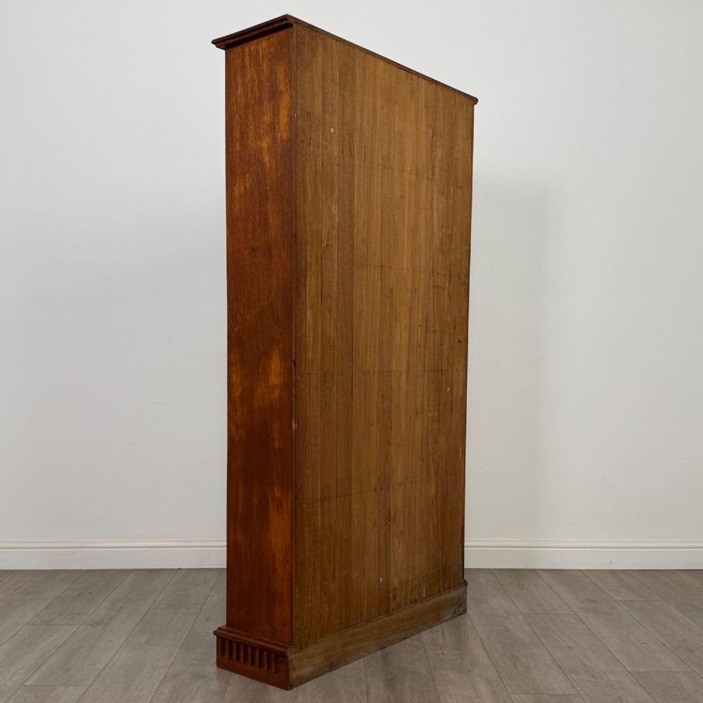 Antique 20th Century Large Open Bookcase In Walnut View V