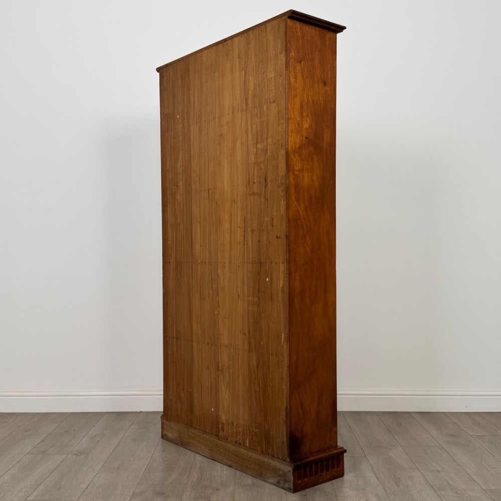 Antique 20th Century Large Open Bookcase In Walnut View VII