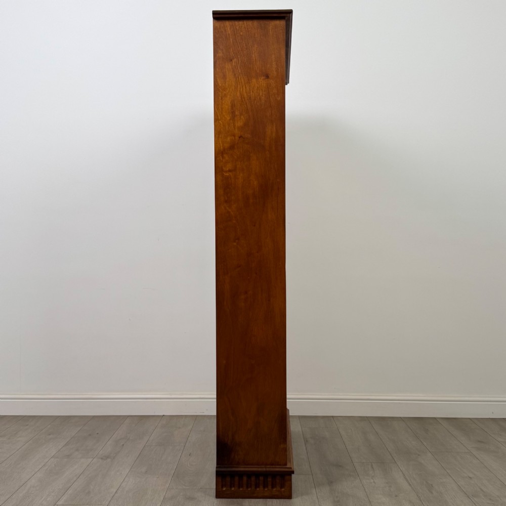 Antique 20th Century Large Open Bookcase In Walnut View VIII