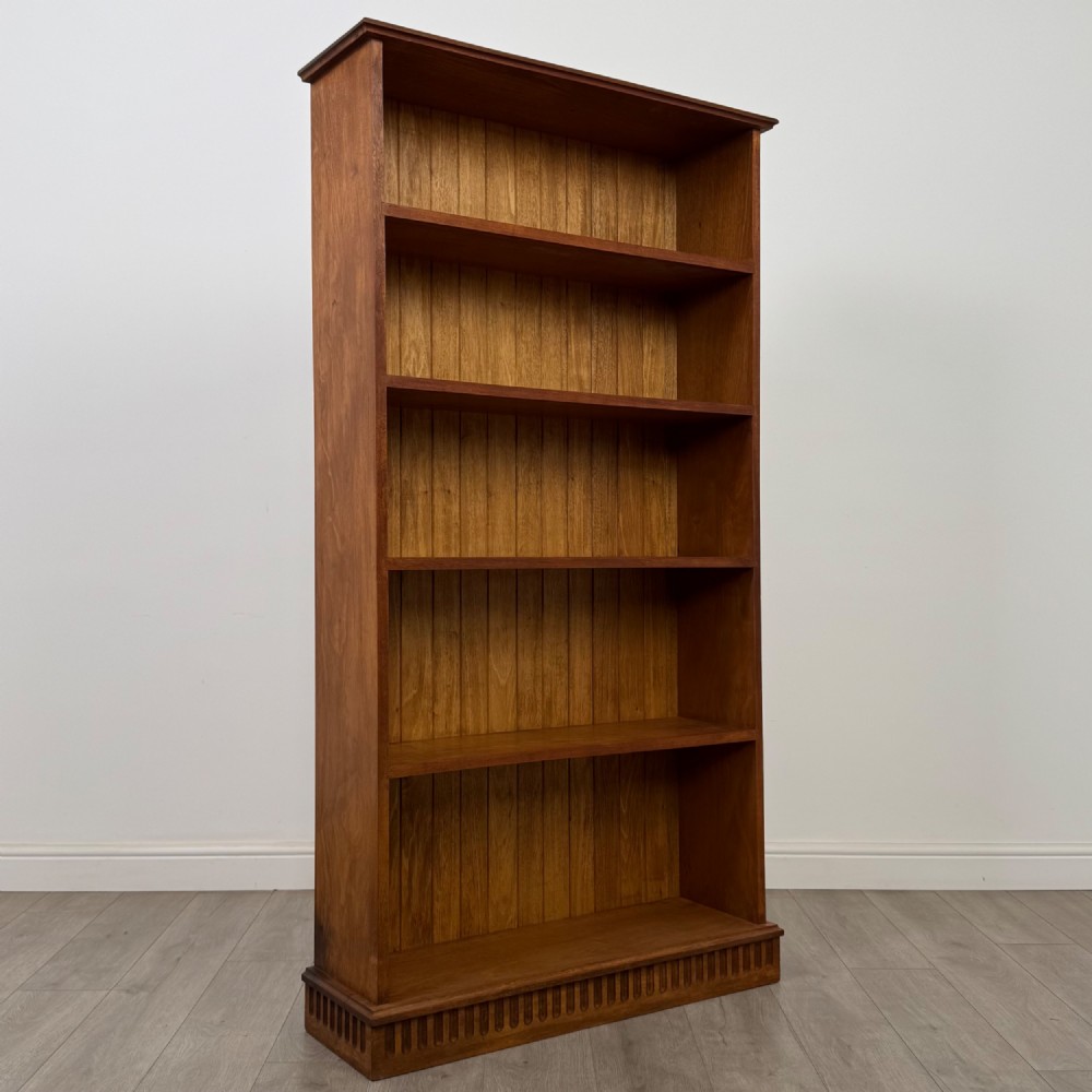 Antique 20th Century Large Open Bookcase In Walnut View IX