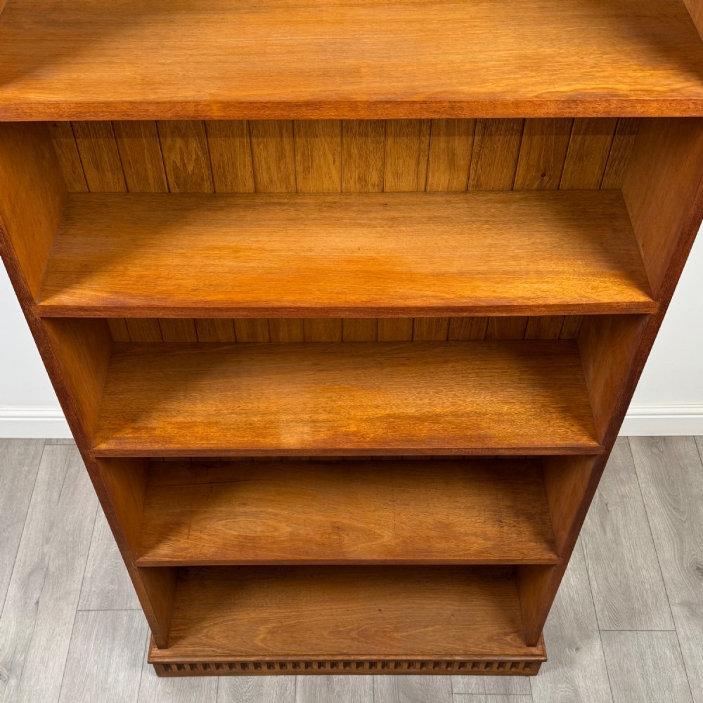 Antique 20th Century Large Open Bookcase In Walnut View X