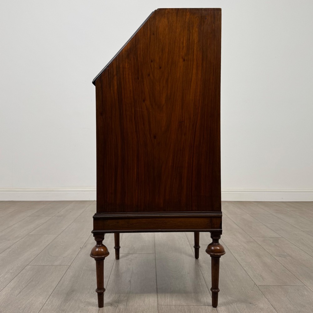 Antique 20th Century Figured Walnut Bureau View IV