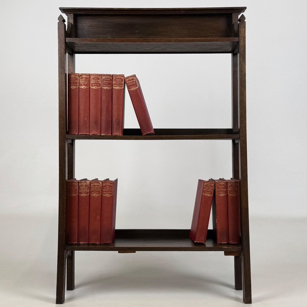 Antique 20th Century Small Edwardian Bookcase In Oak