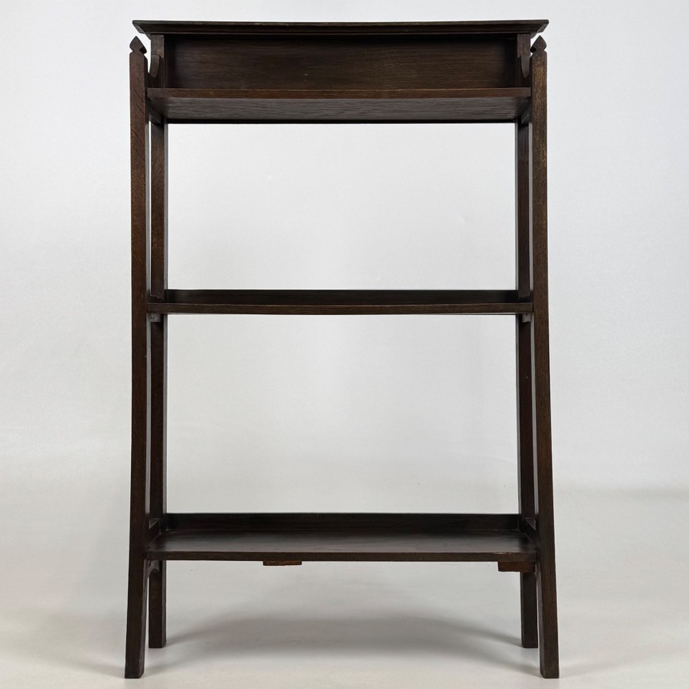 Antique 20th Century Small Edwardian Bookcase In Oak View II