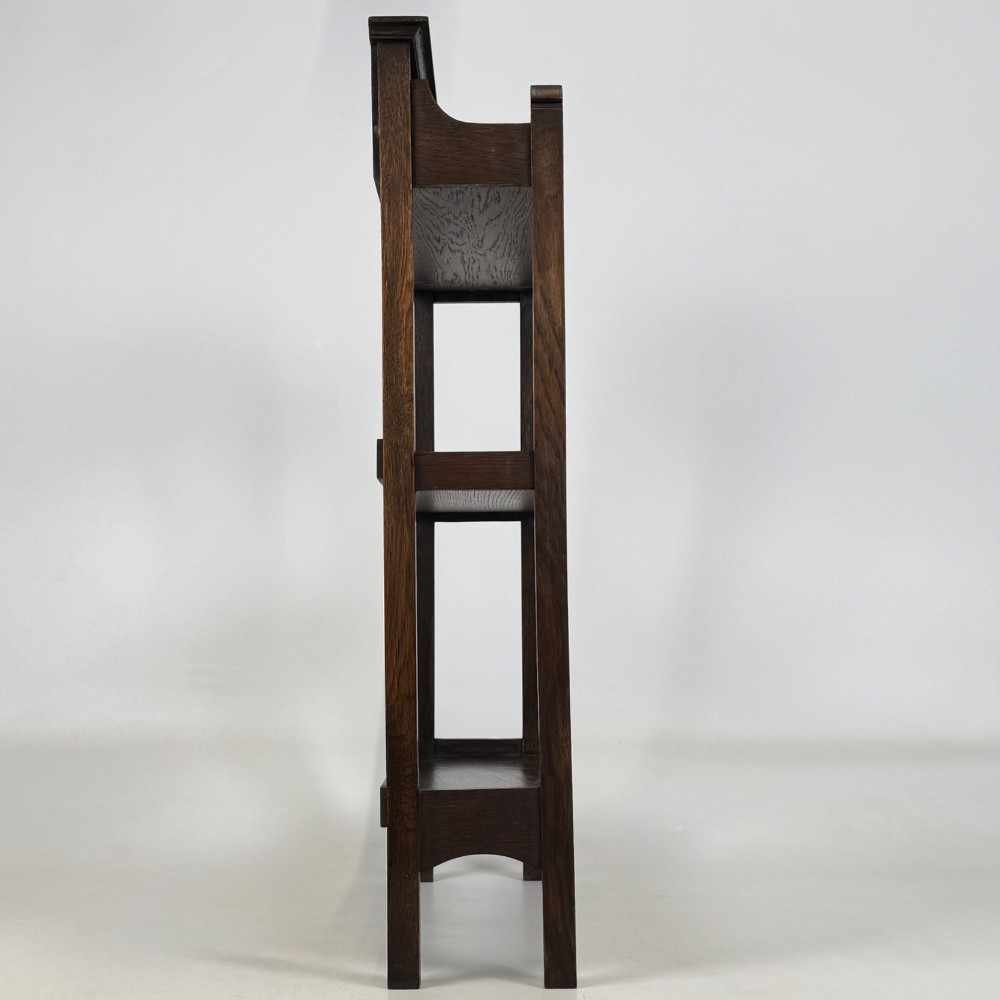 Antique 20th Century Small Edwardian Bookcase In Oak View VIII