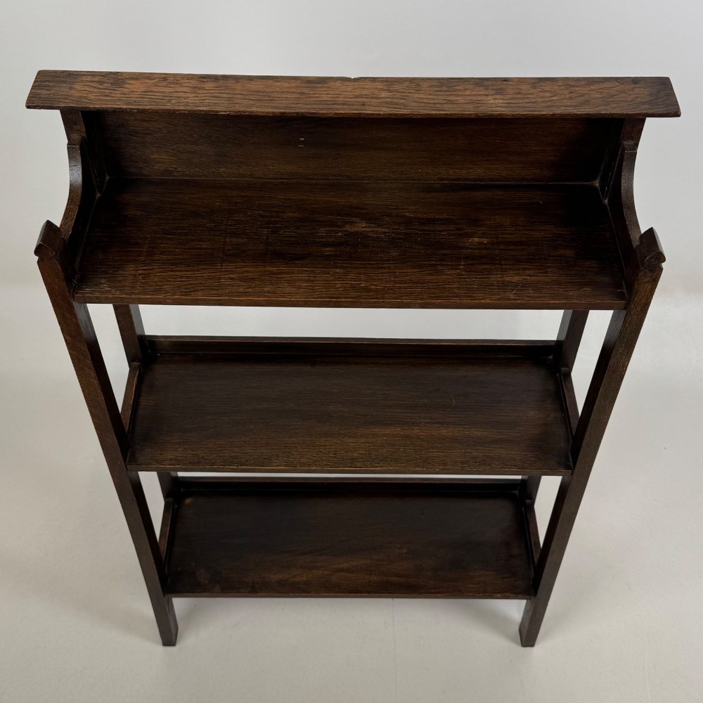 Antique 20th Century Small Edwardian Bookcase In Oak View X