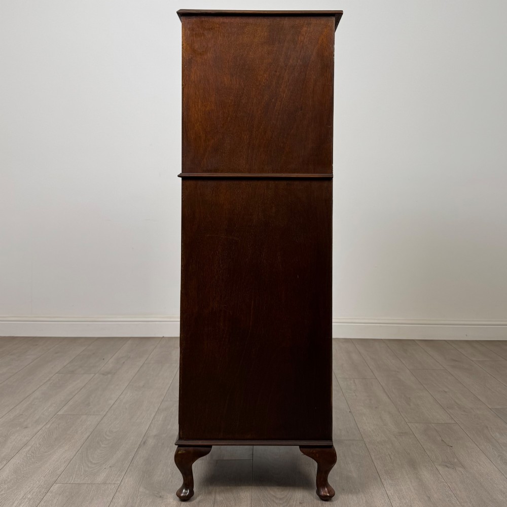 Antique 20th Century Tall Edwardian Mahogany Chest Of Drawers View III