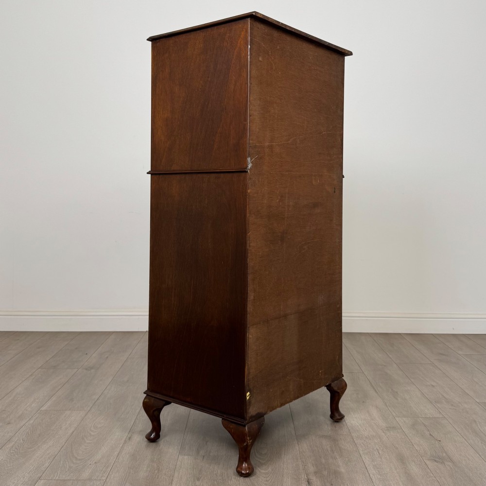 Antique 20th Century Tall Edwardian Mahogany Chest Of Drawers View IV