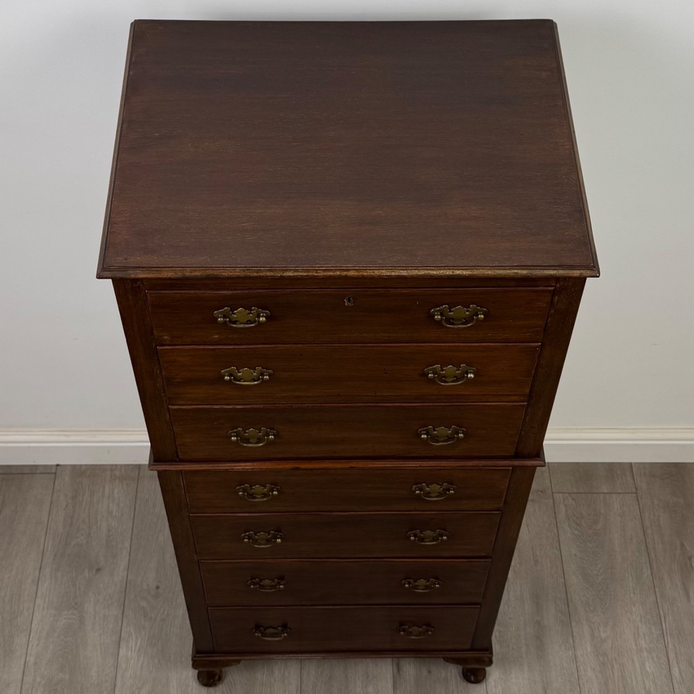 Antique 20th Century Tall Edwardian Mahogany Chest Of Drawers View IX