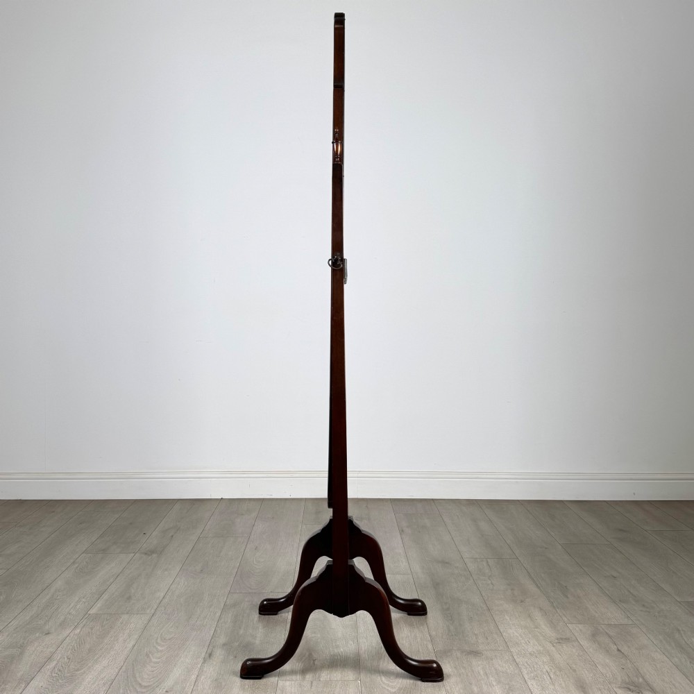 Antique 20th Century Georgian Style Cheval Mirror In Mahogany View III
