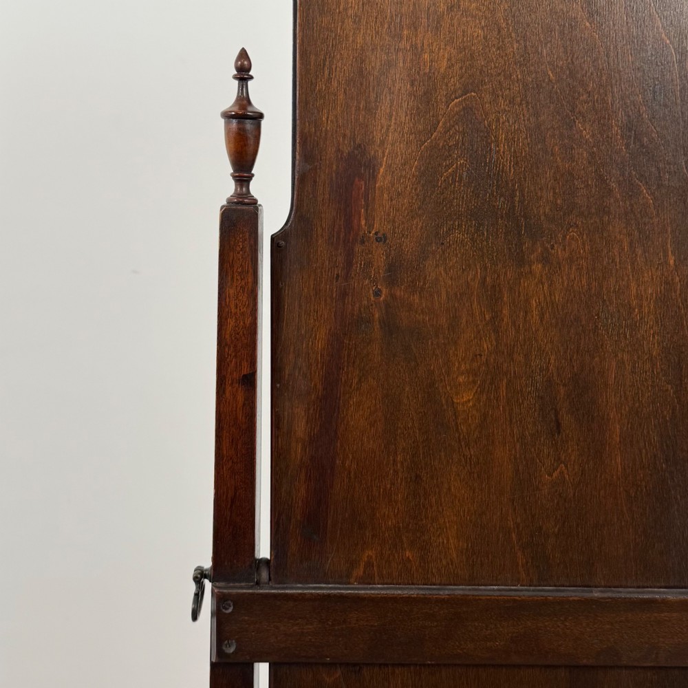 Antique 20th Century Georgian Style Cheval Mirror In Mahogany View XIII
