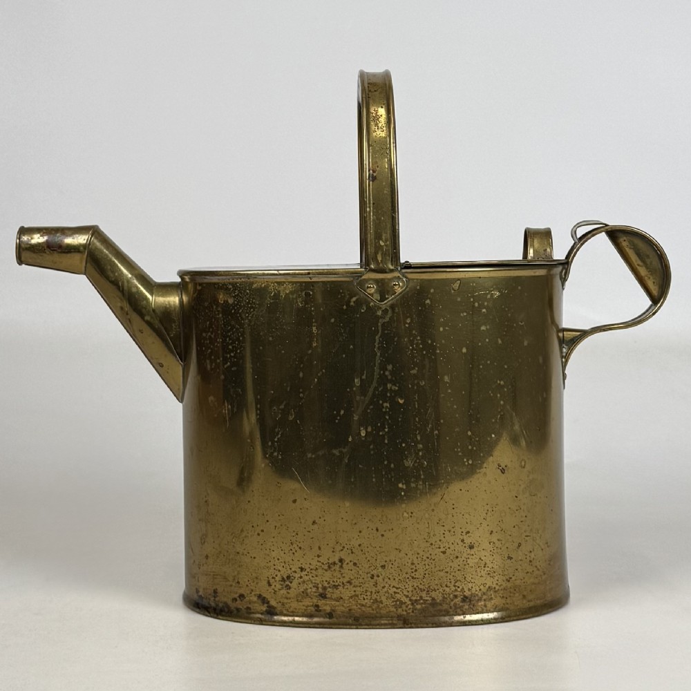 Antique 19th Century Victorian Brass Watering Can View II