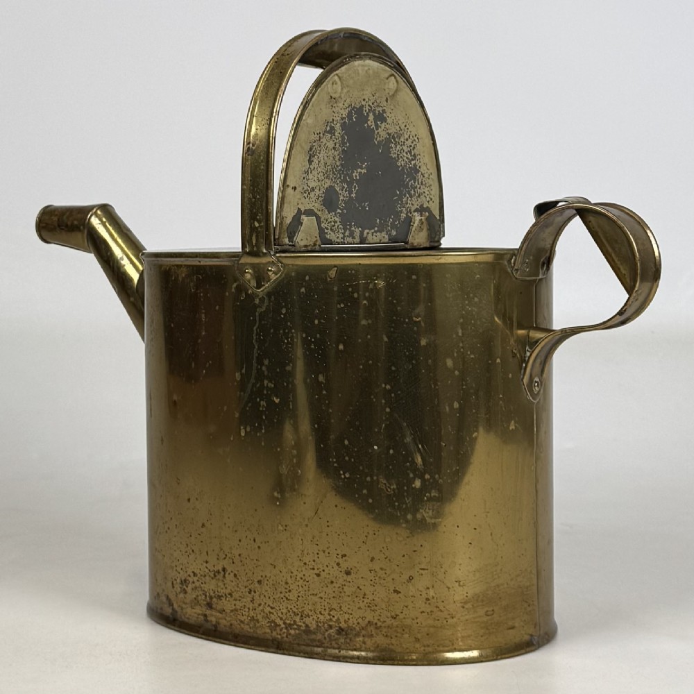 Antique 19th Century Victorian Brass Watering Can View III