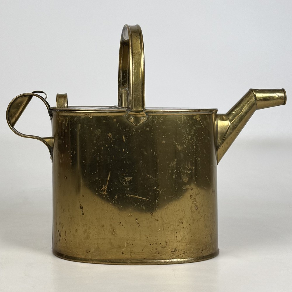Antique 19th Century Victorian Brass Watering Can View VII