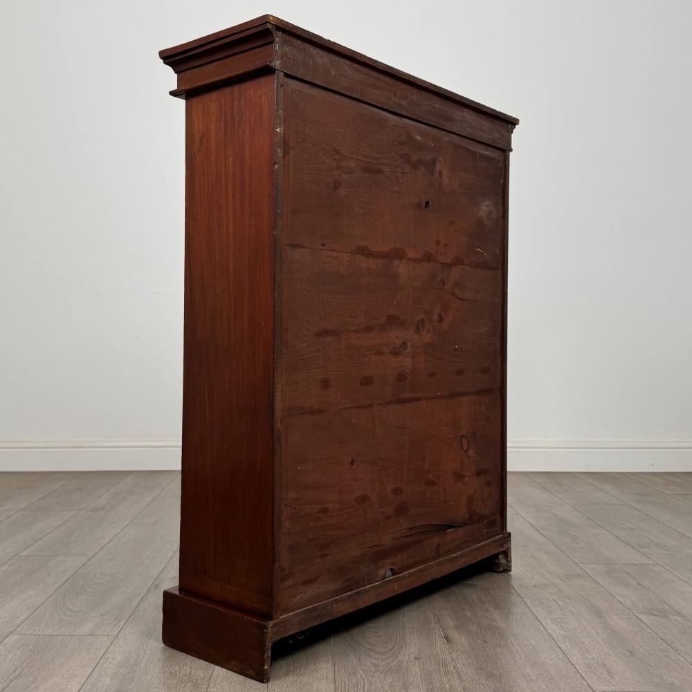 Antique 20th Century Edwardian Open Bookcase In Mahogany View IV